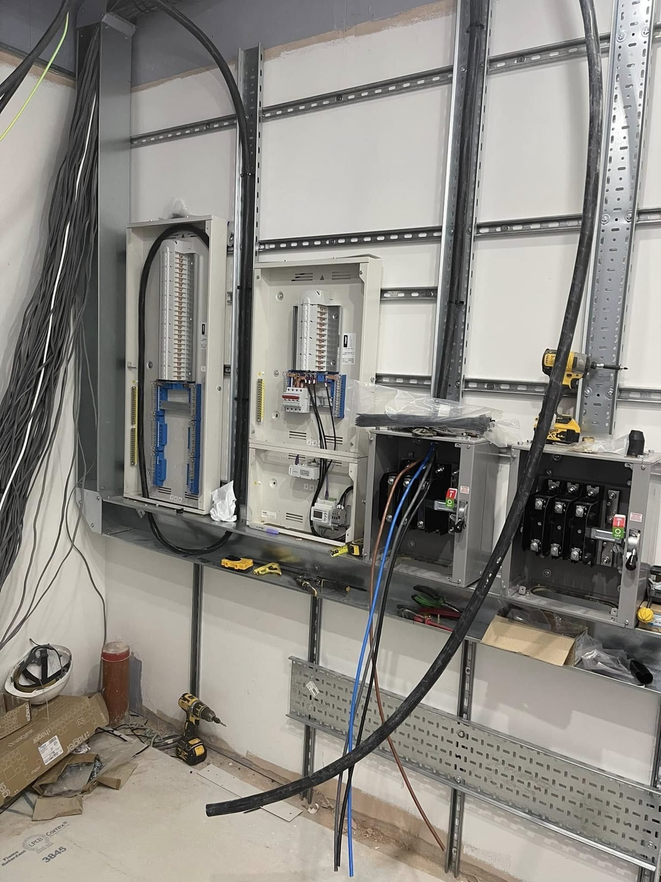 Commercial distribution boards installed by CK Electrical